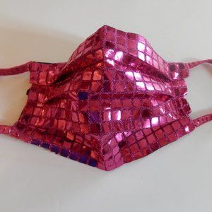Pink Bling Adult Reversible Reusable Face Mask